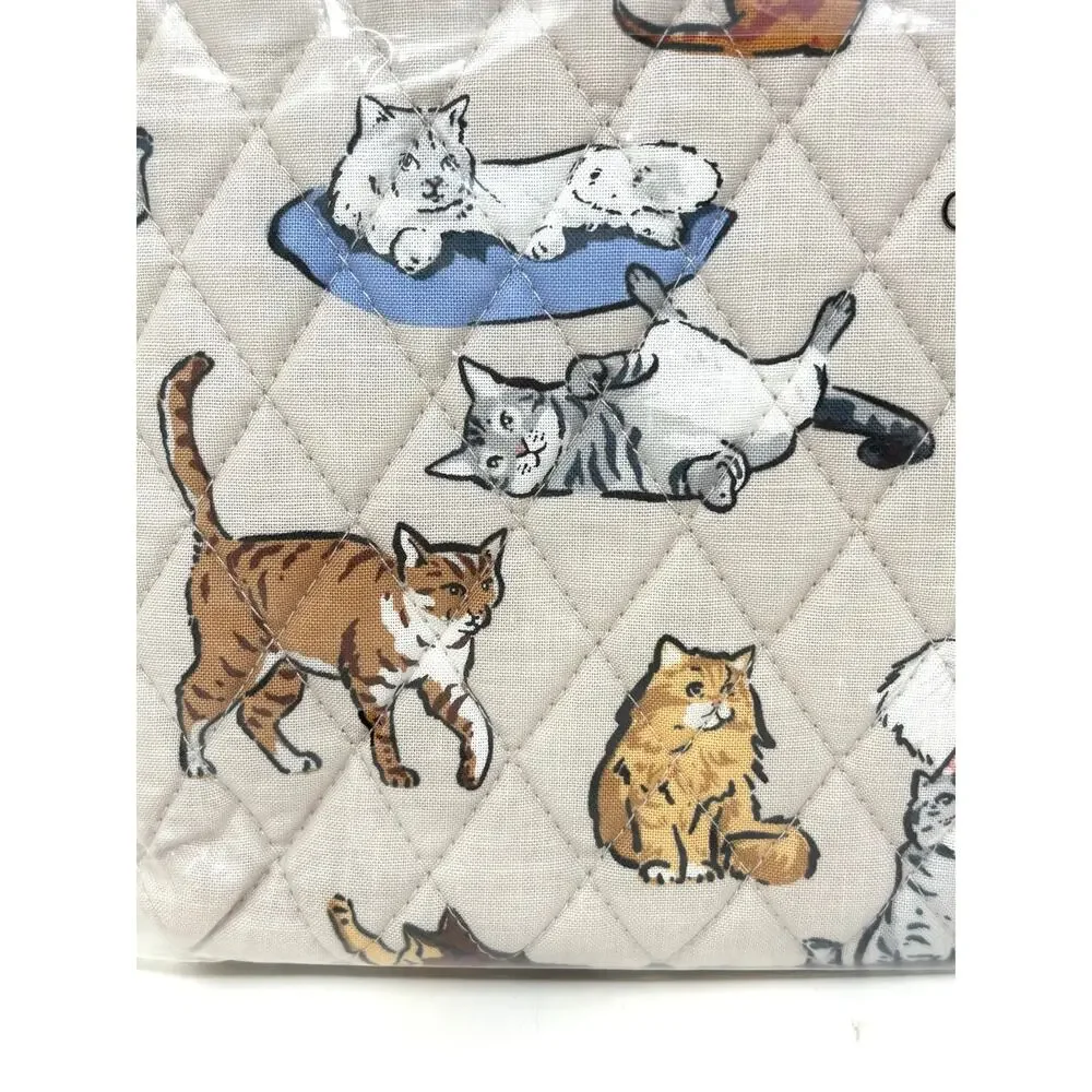 Vera Bradley A Cat’s Life Laptop Pouch Cotton Up To 15 in Laptop Cat Lover Gift